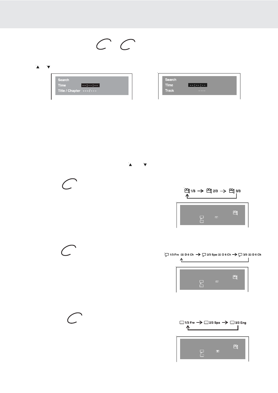 Special functions, Locating a specific time, Angle setting | Audio setting, Subtitle setting, Cd dvd | Dolby Laboratories PVS177SG User Manual | Page 20 / 32