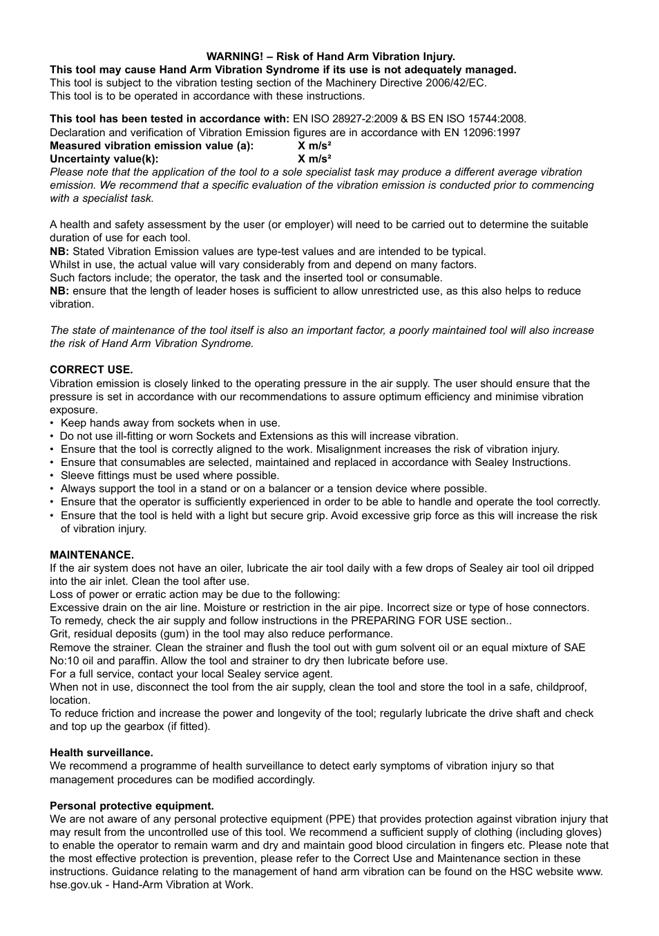 Sealey S01002 User Manual | Page 4 / 4