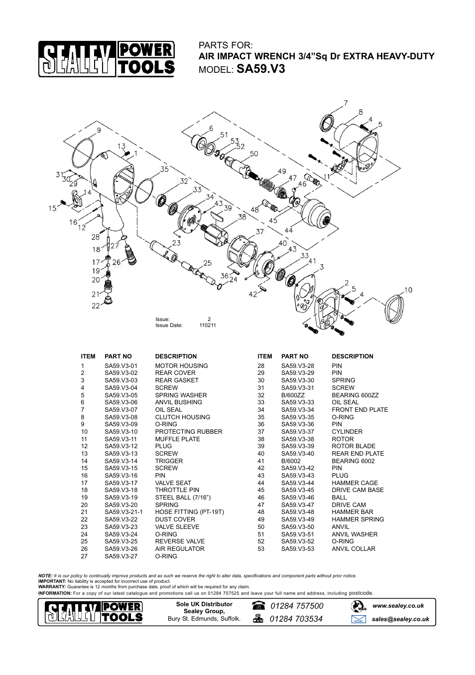 Sa59.v3 | Sealey SA59 User Manual | Page 5 / 5