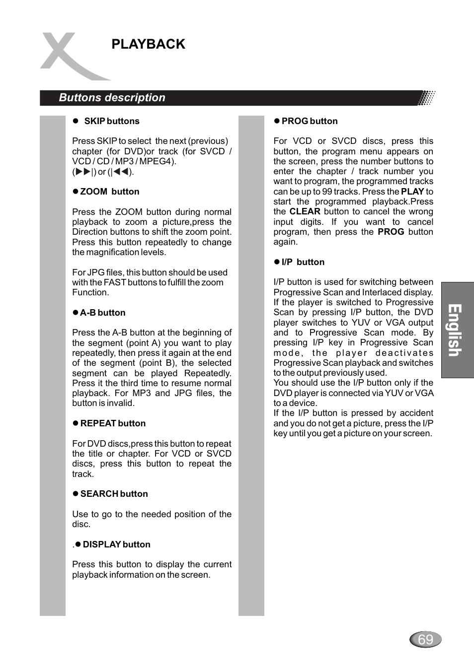 Ng ls h e i, Playback | Dolby Laboratories HSD 415 User Manual | Page 15 / 26