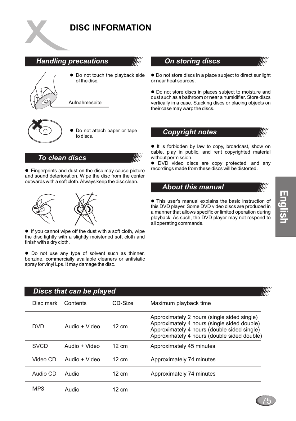 Ng ls h e i, Disc information, Просмотр jpeg картинок | Dolby Laboratories HSD 415 User Manual | Page 21 / 26