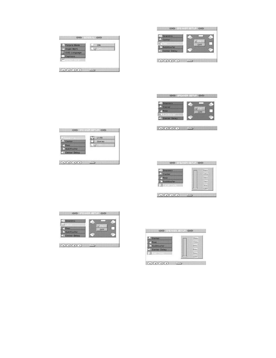 Dvd setup menu | Dolby Laboratories Personal Video Recorder User Manual | Page 24 / 46