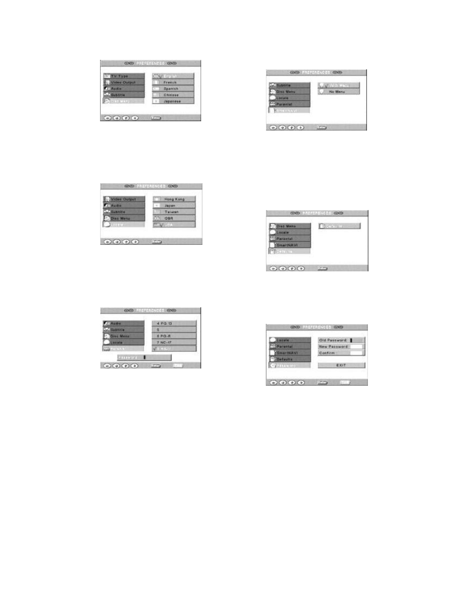 Dvd setup menu | Dolby Laboratories Personal Video Recorder User Manual | Page 28 / 46