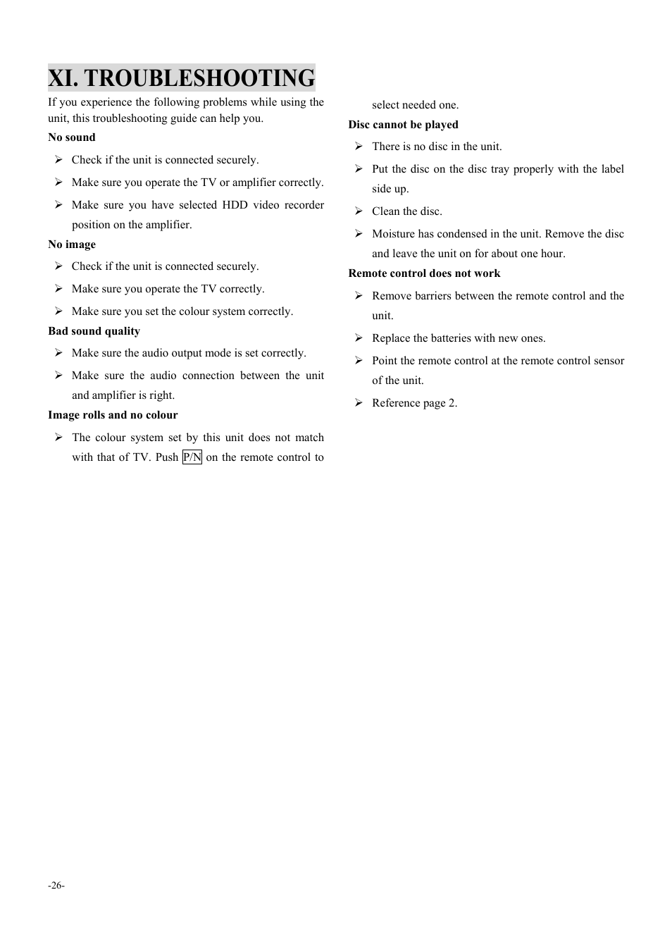 Xi. troubleshooting | Dolby Laboratories 6000 User Manual | Page 27 / 29