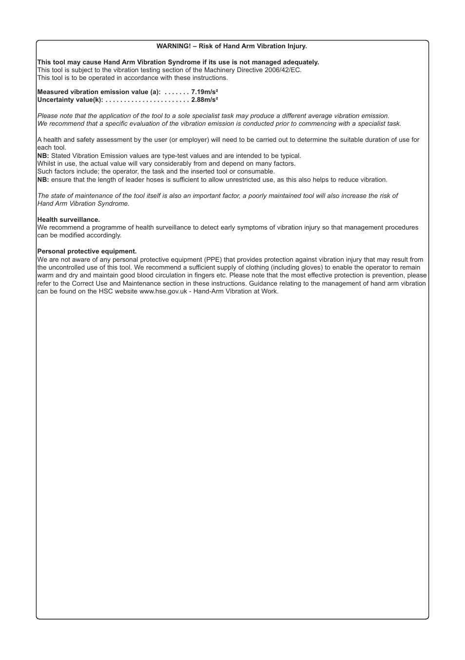 Sealey SA721 User Manual | Page 4 / 4