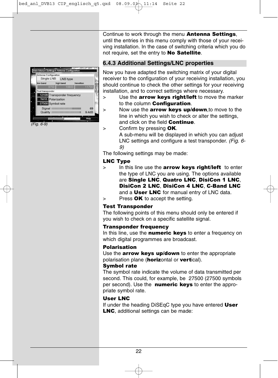 Dolby Laboratories Digital-Satellite-Receiver User Manual | Page 22 / 66