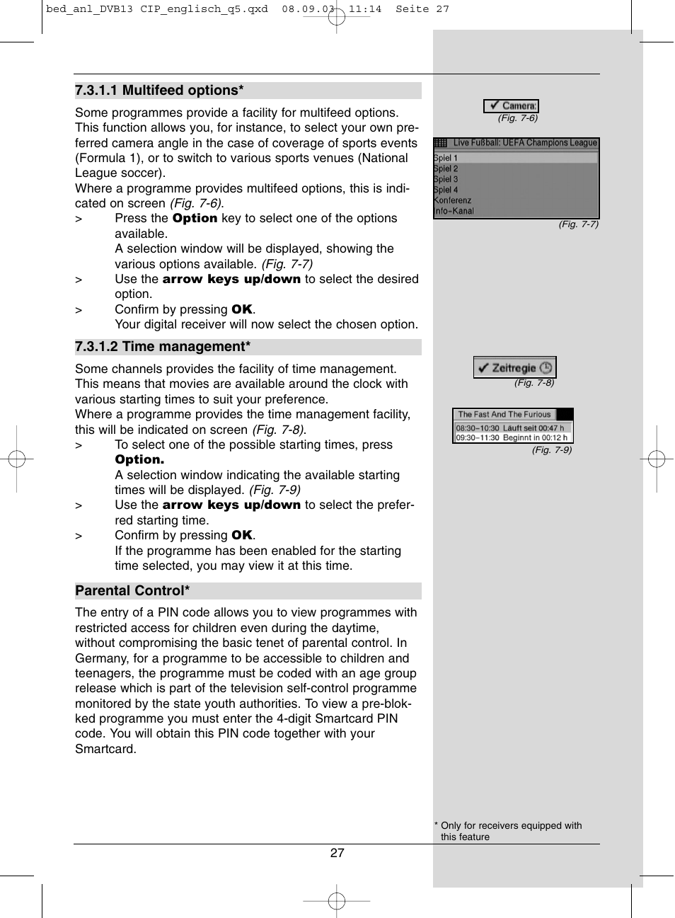 Dolby Laboratories Digital-Satellite-Receiver User Manual | Page 27 / 66