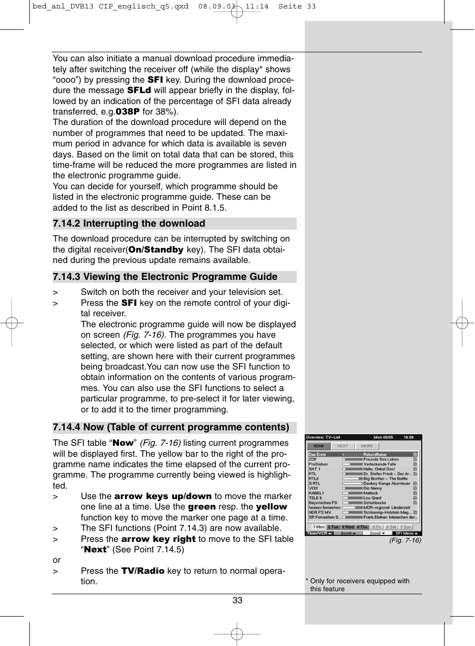 Dolby Laboratories Digital-Satellite-Receiver User Manual | Page 33 / 66