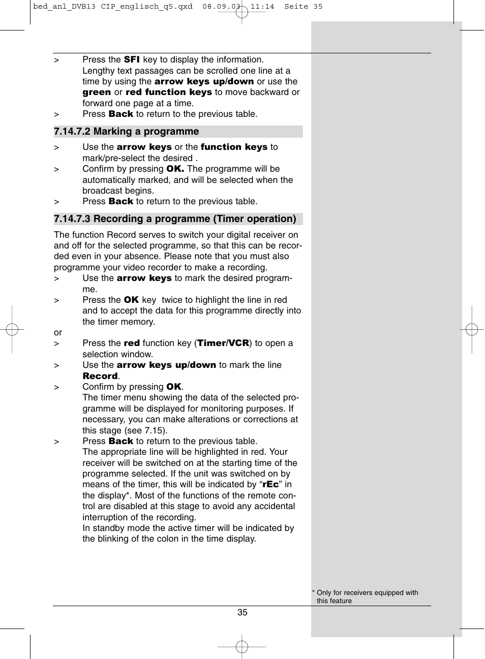 Dolby Laboratories Digital-Satellite-Receiver User Manual | Page 35 / 66