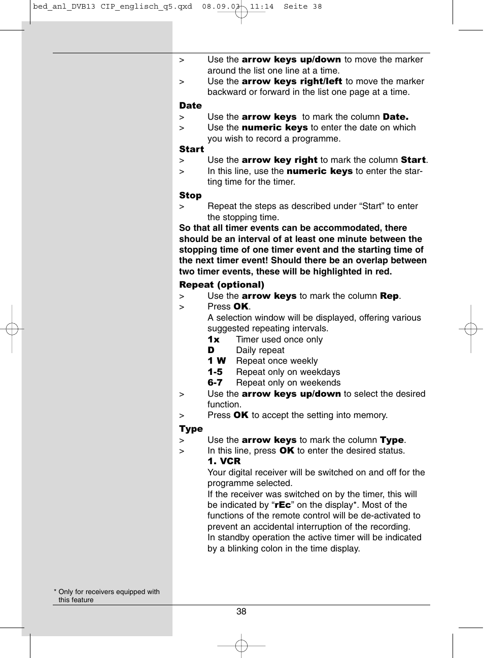 Dolby Laboratories Digital-Satellite-Receiver User Manual | Page 38 / 66