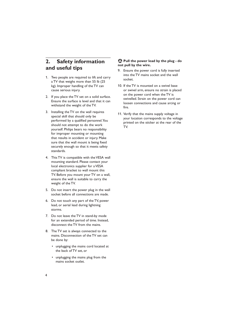 Safety information and useful tips | Dolby Laboratories RC2573GR User Manual | Page 5 / 51