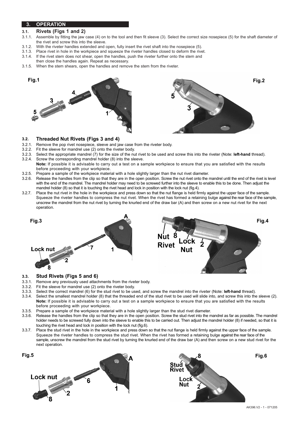 Sealey AK396 User Manual | Page 2 / 3