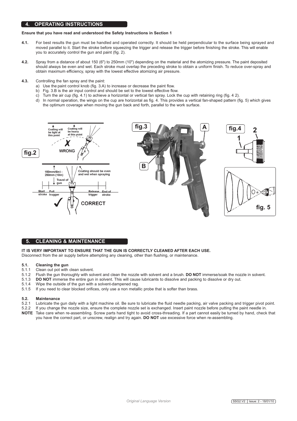 Fig.2 fig.3 a b, Fig. 5, Fig.4 | Sealey SSG2 User Manual | Page 2 / 3