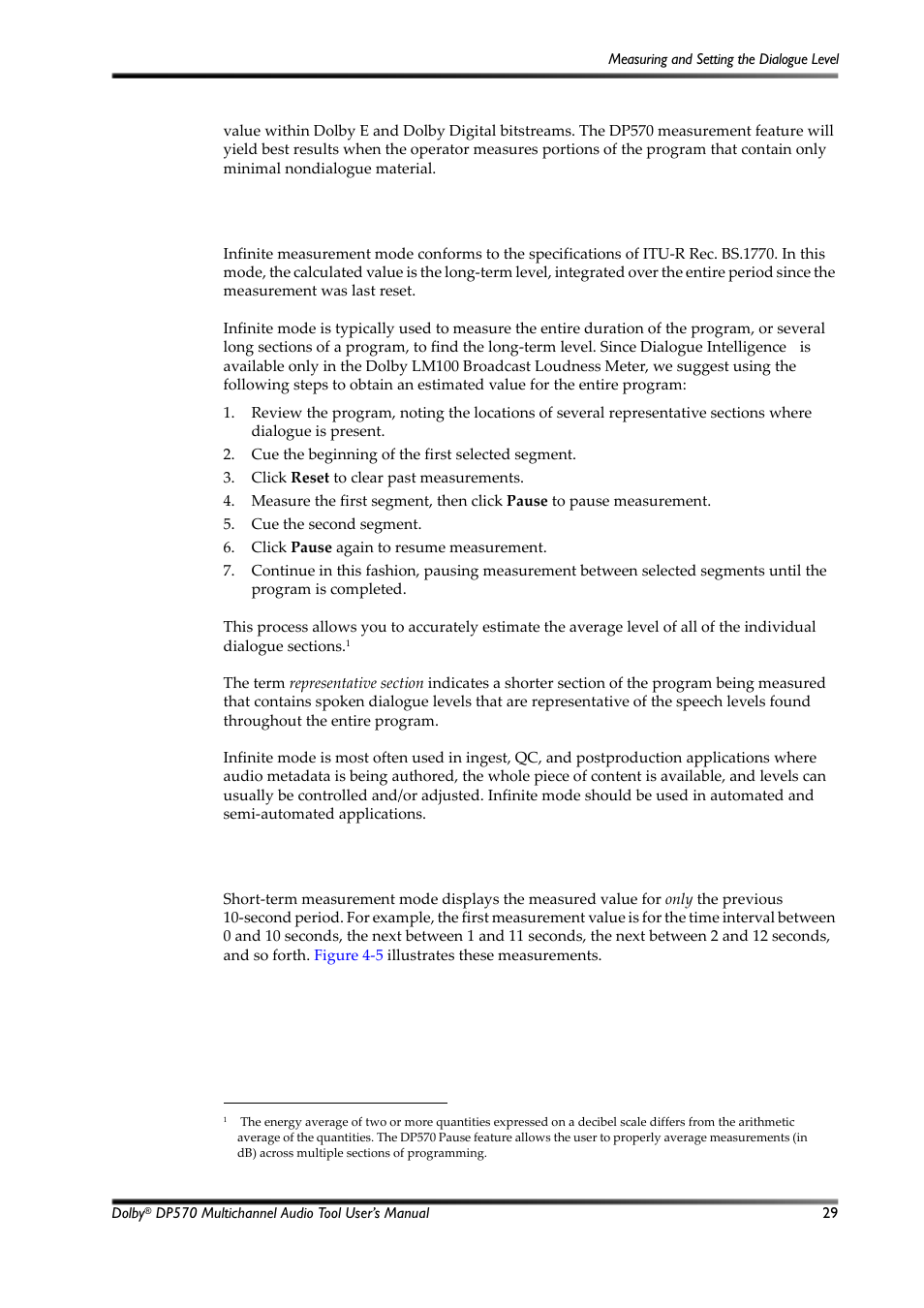 Dolby Laboratories Multichannel Audio Tool DP570 User Manual | Page 45 / 123