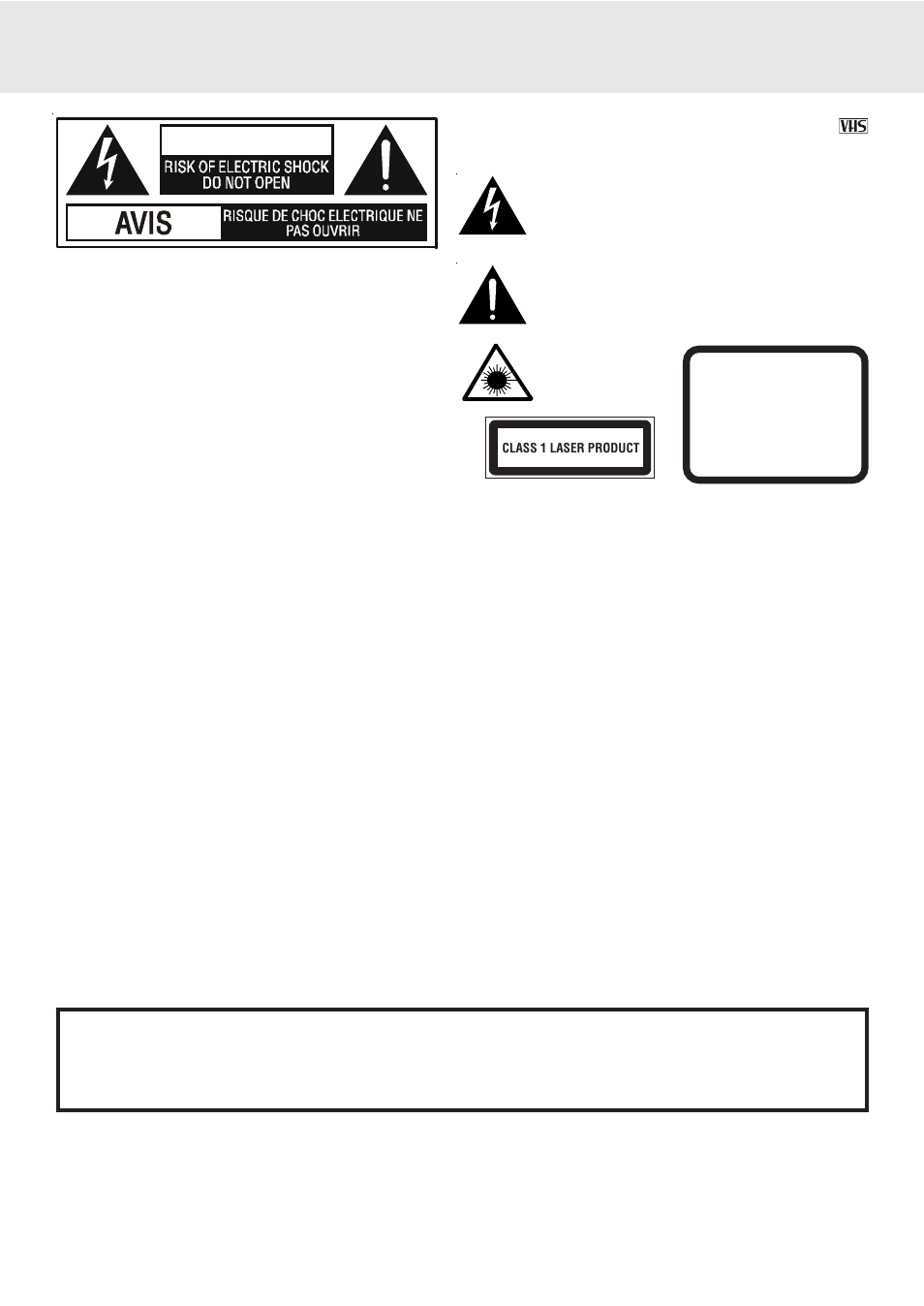 Important safety instructions, Warning | Dolby Laboratories DVD/VCR Combo User Manual | Page 2 / 64