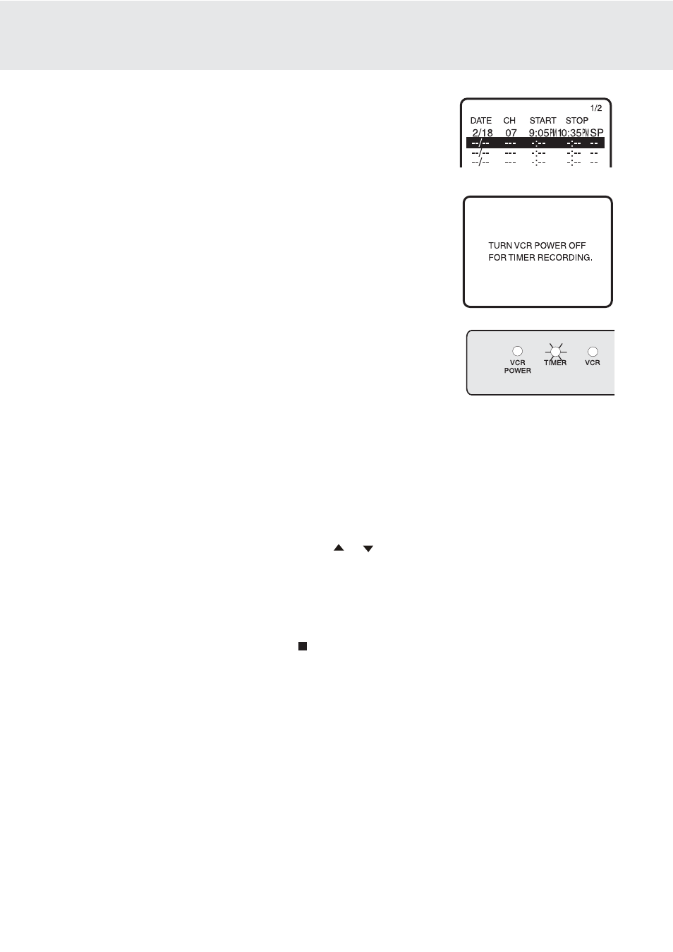 Vcr recording | Dolby Laboratories DVD/VCR Combo User Manual | Page 56 / 64