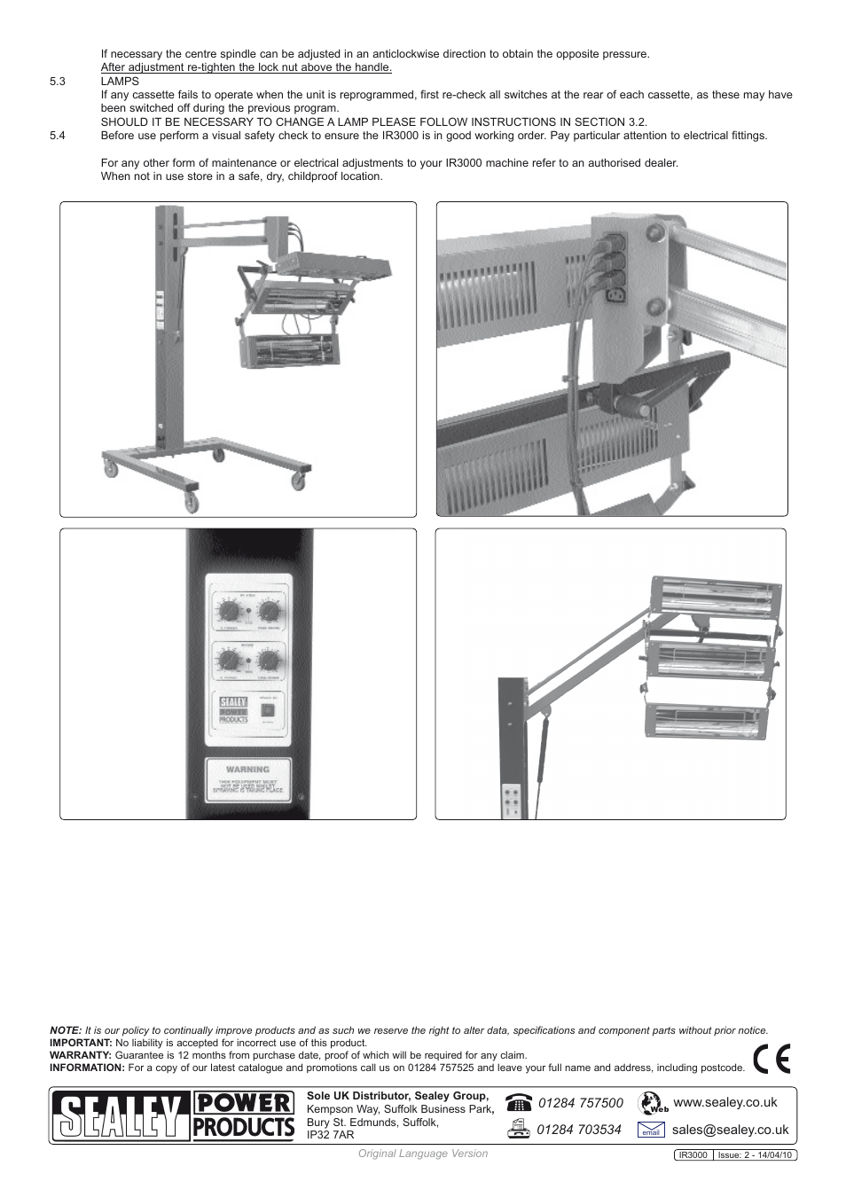 Sealey IR3000 User Manual | Page 5 / 5