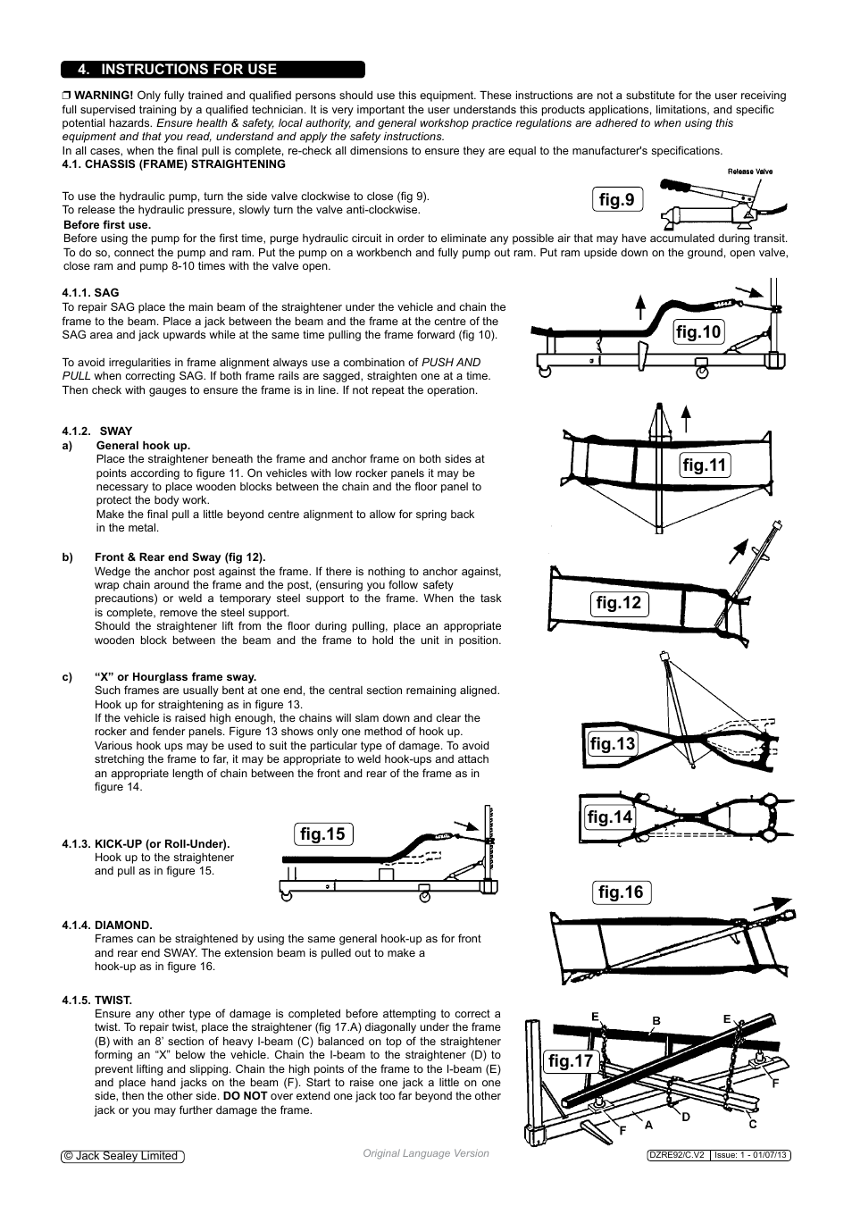 Fig.9 | Sealey DZRE92/C User Manual | Page 3 / 4