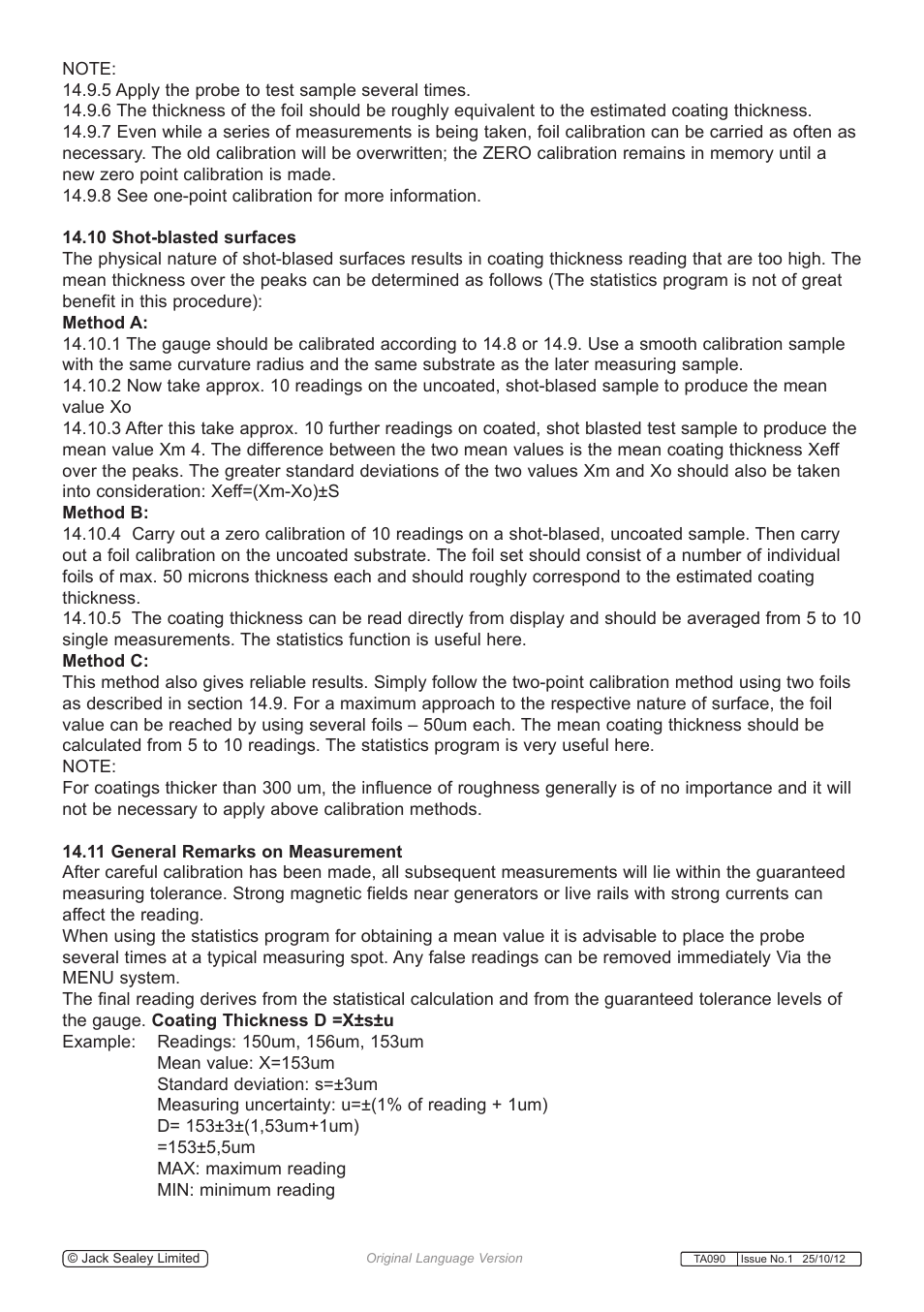 Sealey TA090 User Manual | Page 13 / 15