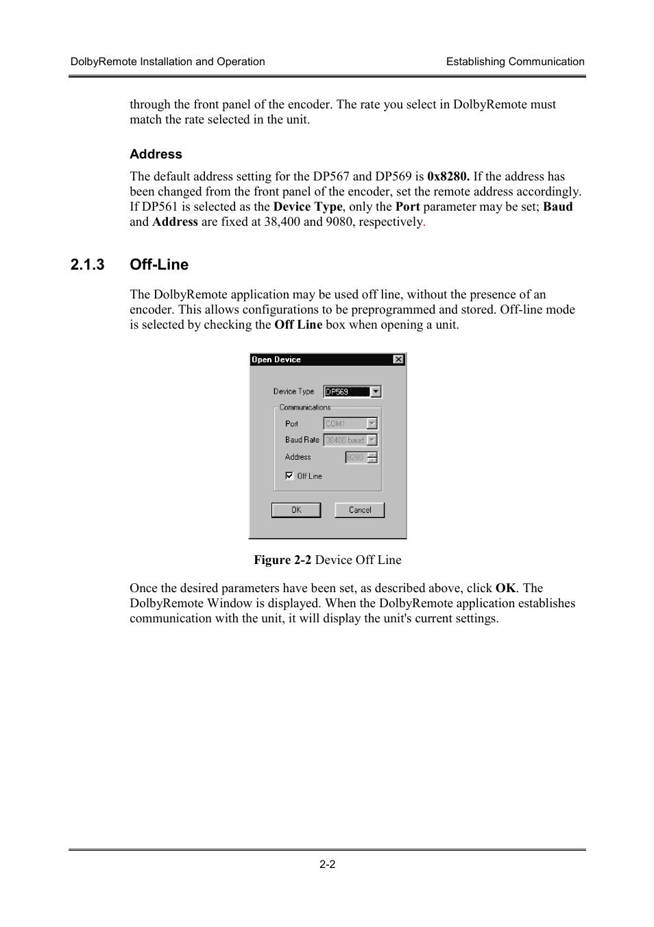 3 off-line | Dolby Laboratories P/N 91659 User Manual | Page 12 / 36