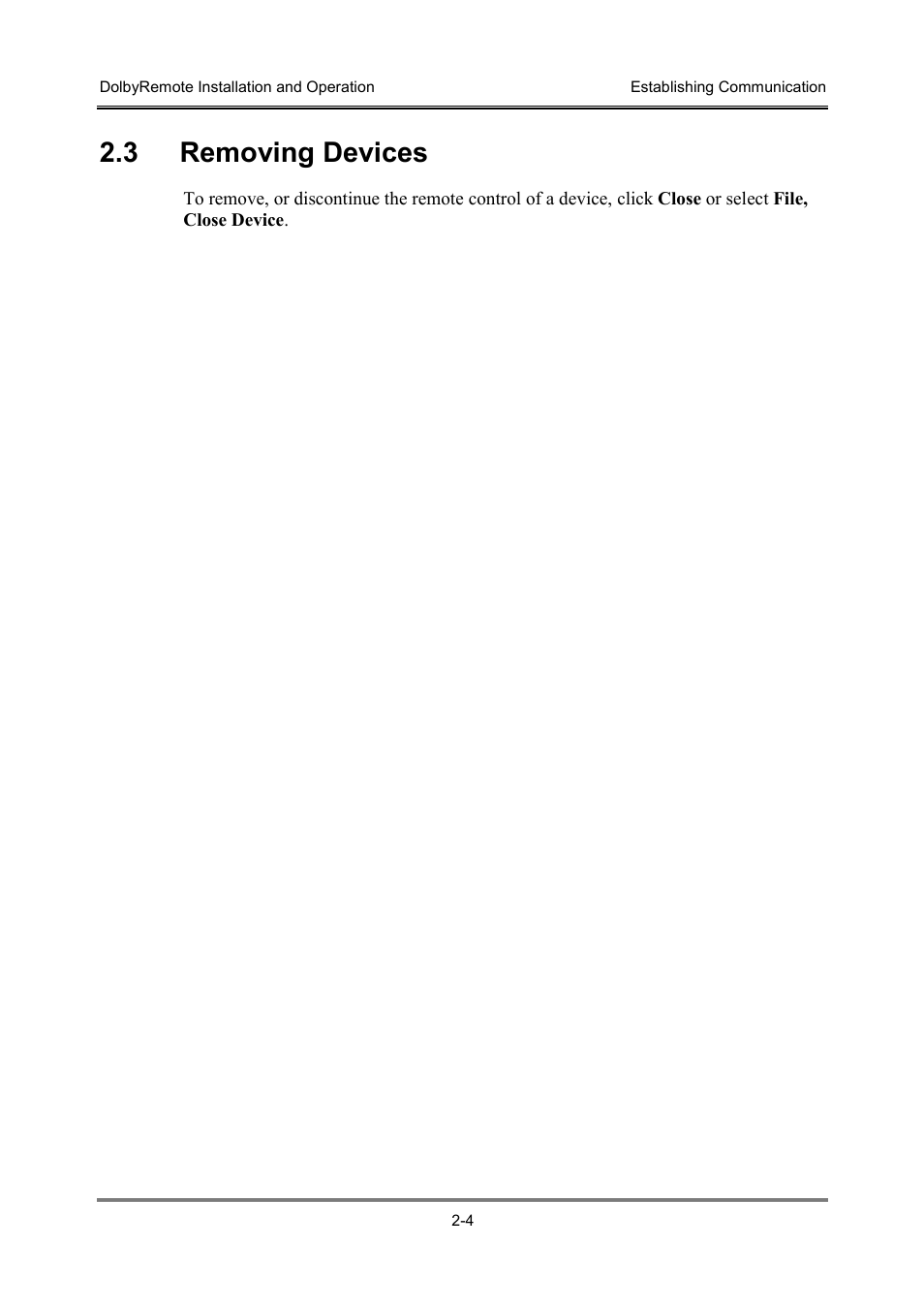 3 removing devices | Dolby Laboratories P/N 91659 User Manual | Page 14 / 36