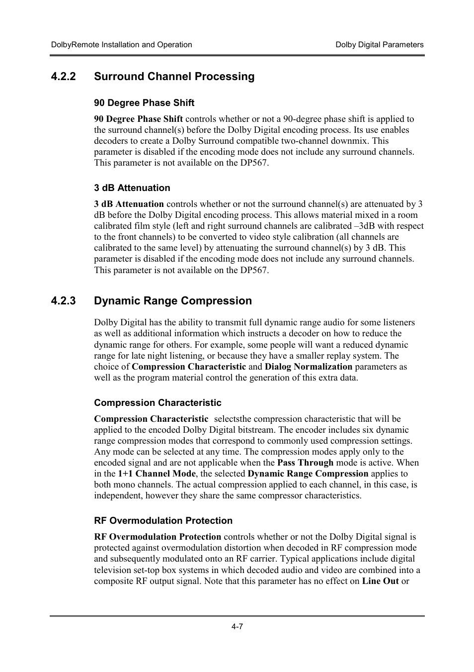 Dolby Laboratories P/N 91659 User Manual | Page 23 / 36