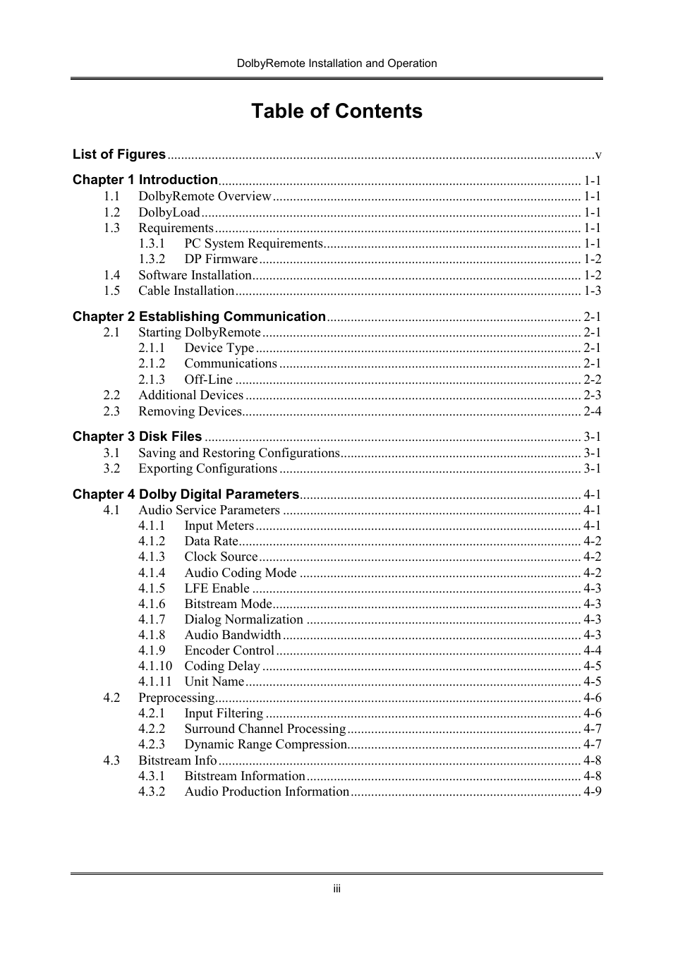 Dolby Laboratories P/N 91659 User Manual | Page 3 / 36