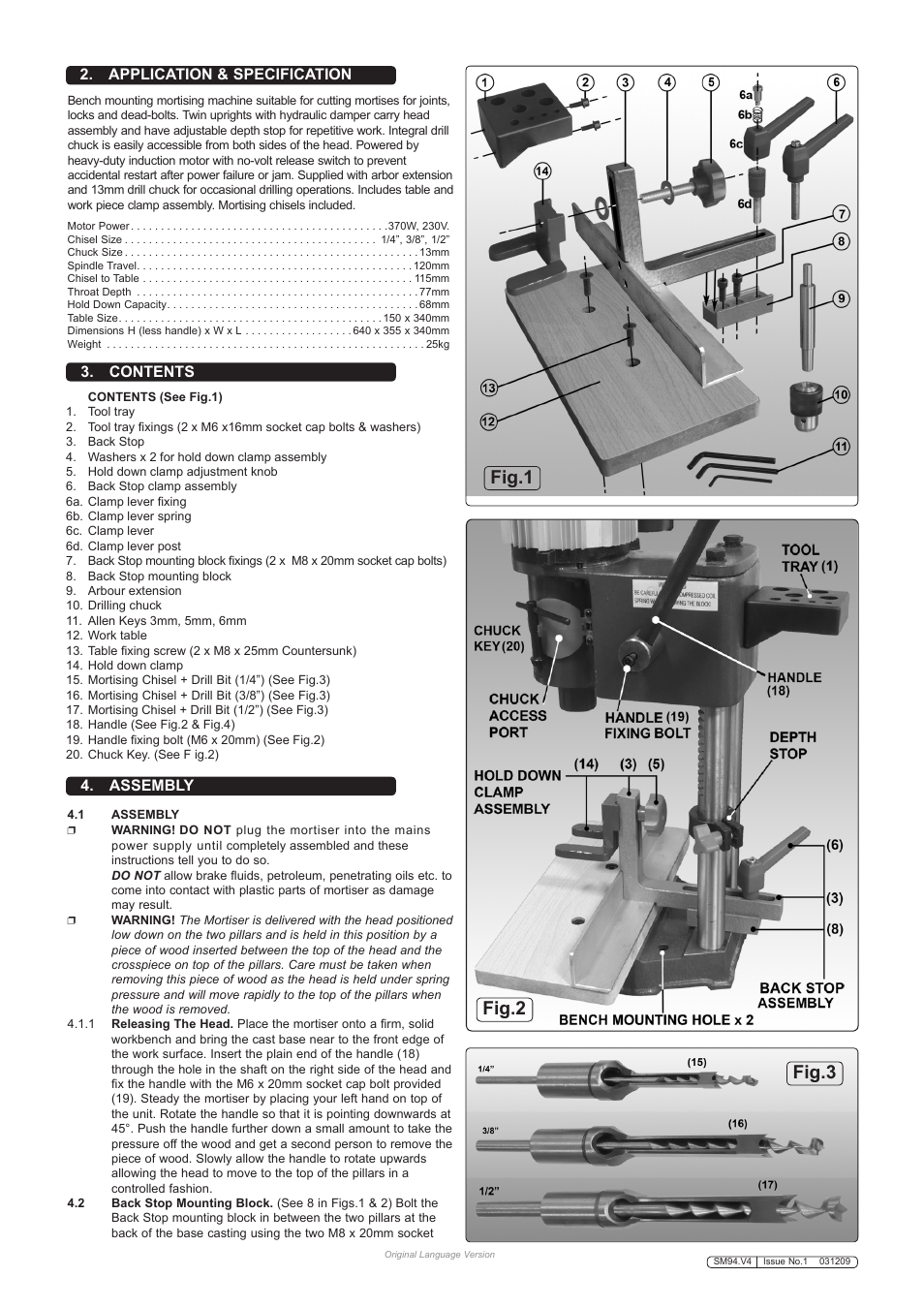Sealey SM94 User Manual | Page 2 / 5