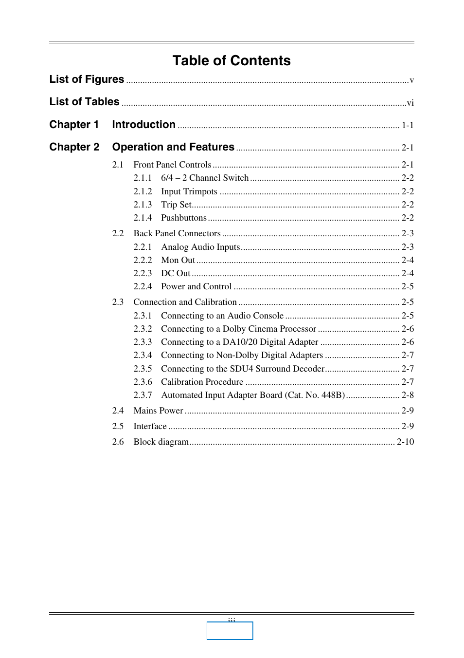 Dolby Laboratories 737 User Manual | Page 3 / 35