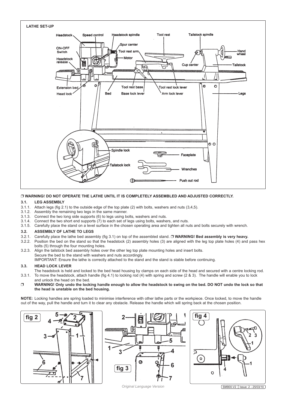 Fig 2 fig 3 fig 4 | Sealey SM900 User Manual | Page 3 / 5