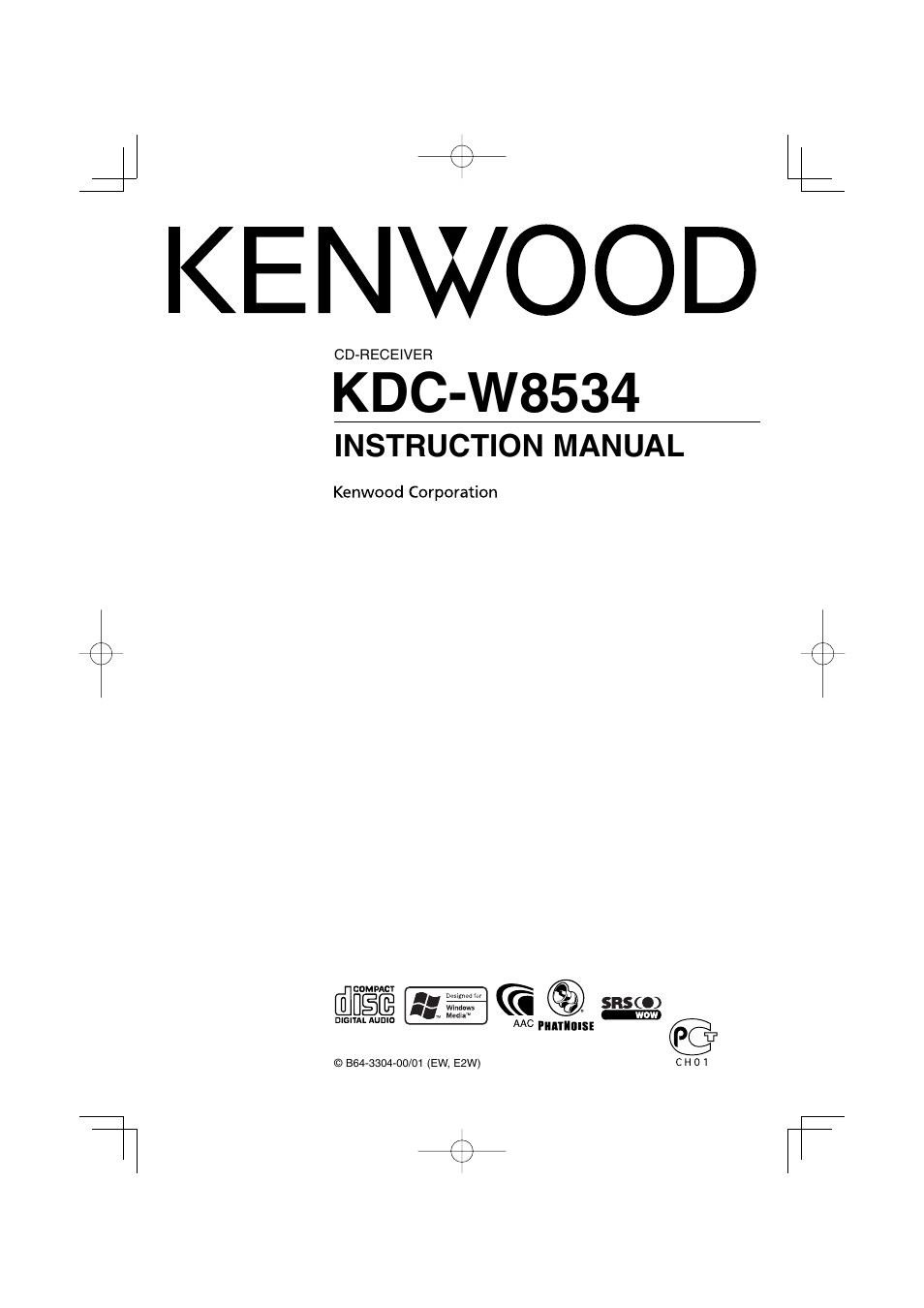 Dolby Laboratories KDC-W8534 User Manual | 60 pages