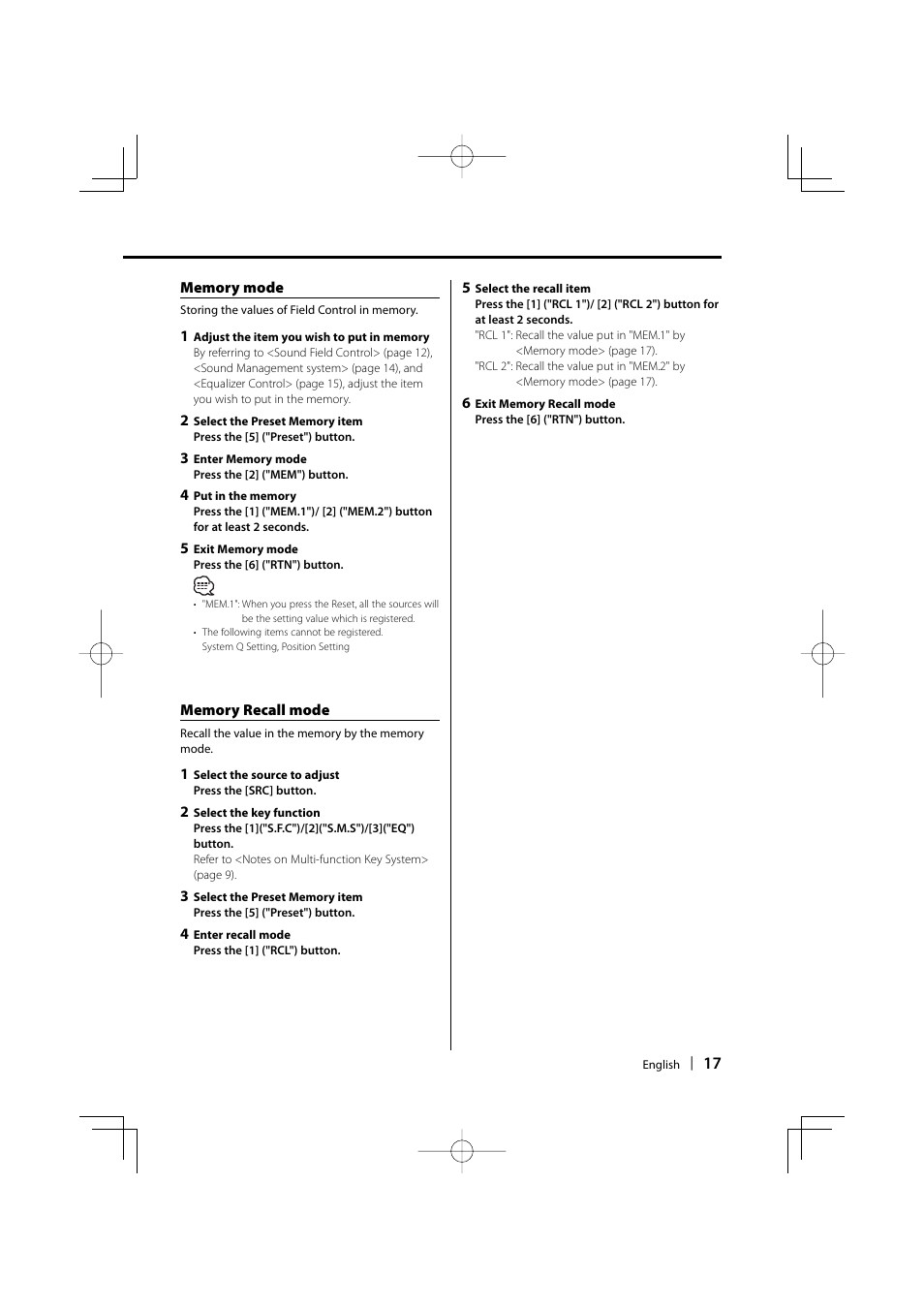 Dolby Laboratories KDC-W8534 User Manual | Page 17 / 60