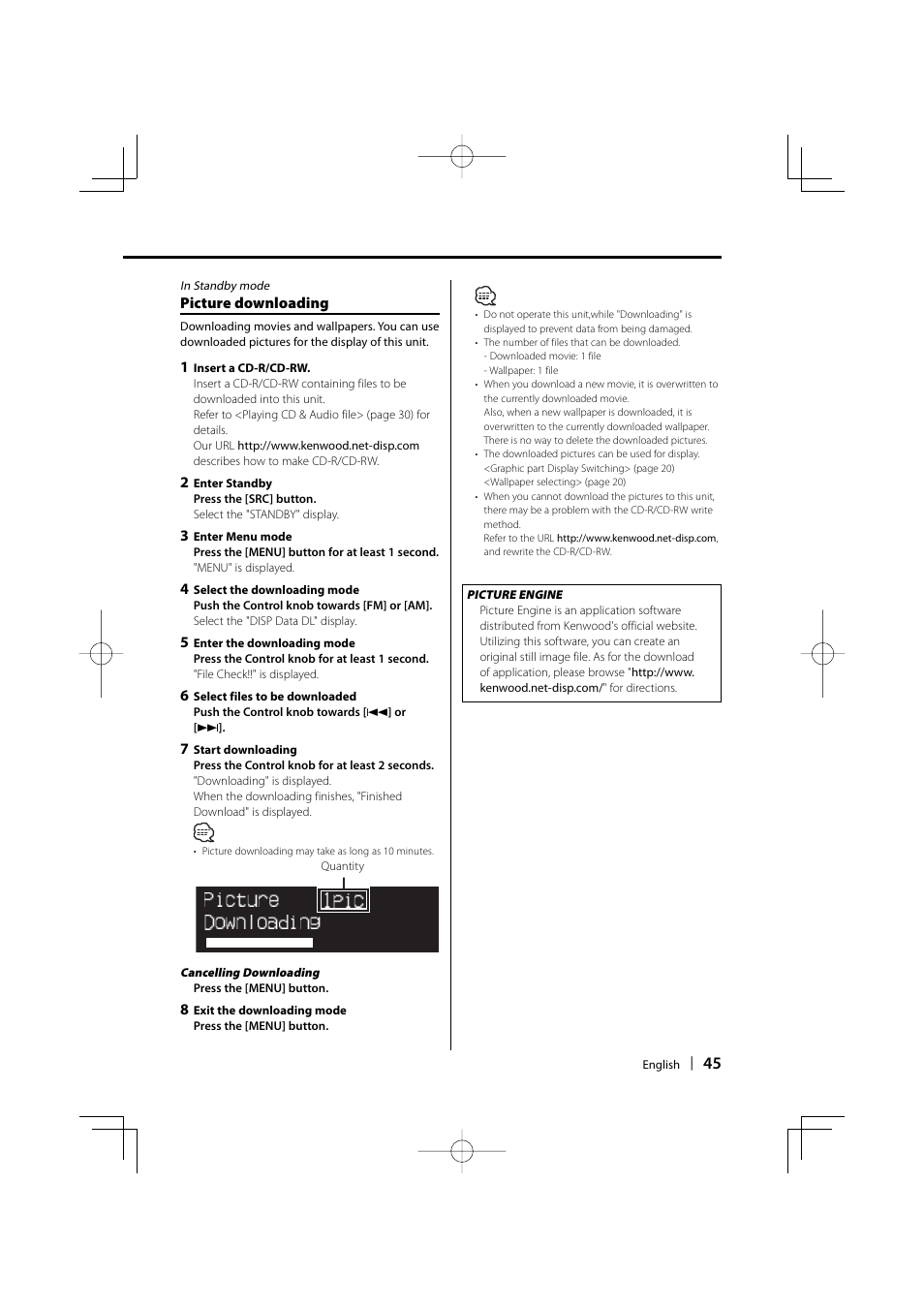 Dolby Laboratories KDC-W8534 User Manual | Page 45 / 60