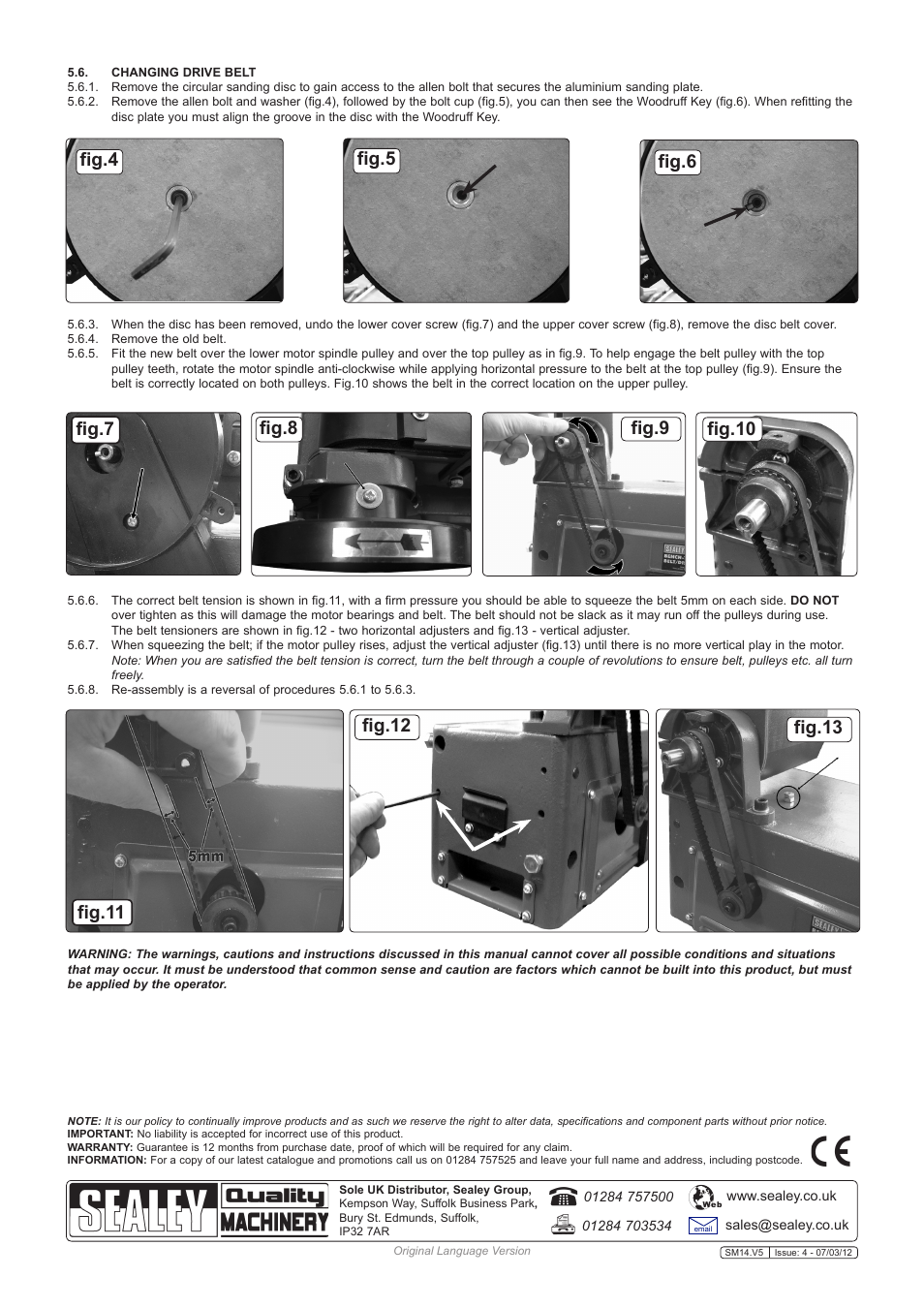 Fig.11 | Sealey SM14 User Manual | Page 3 / 3