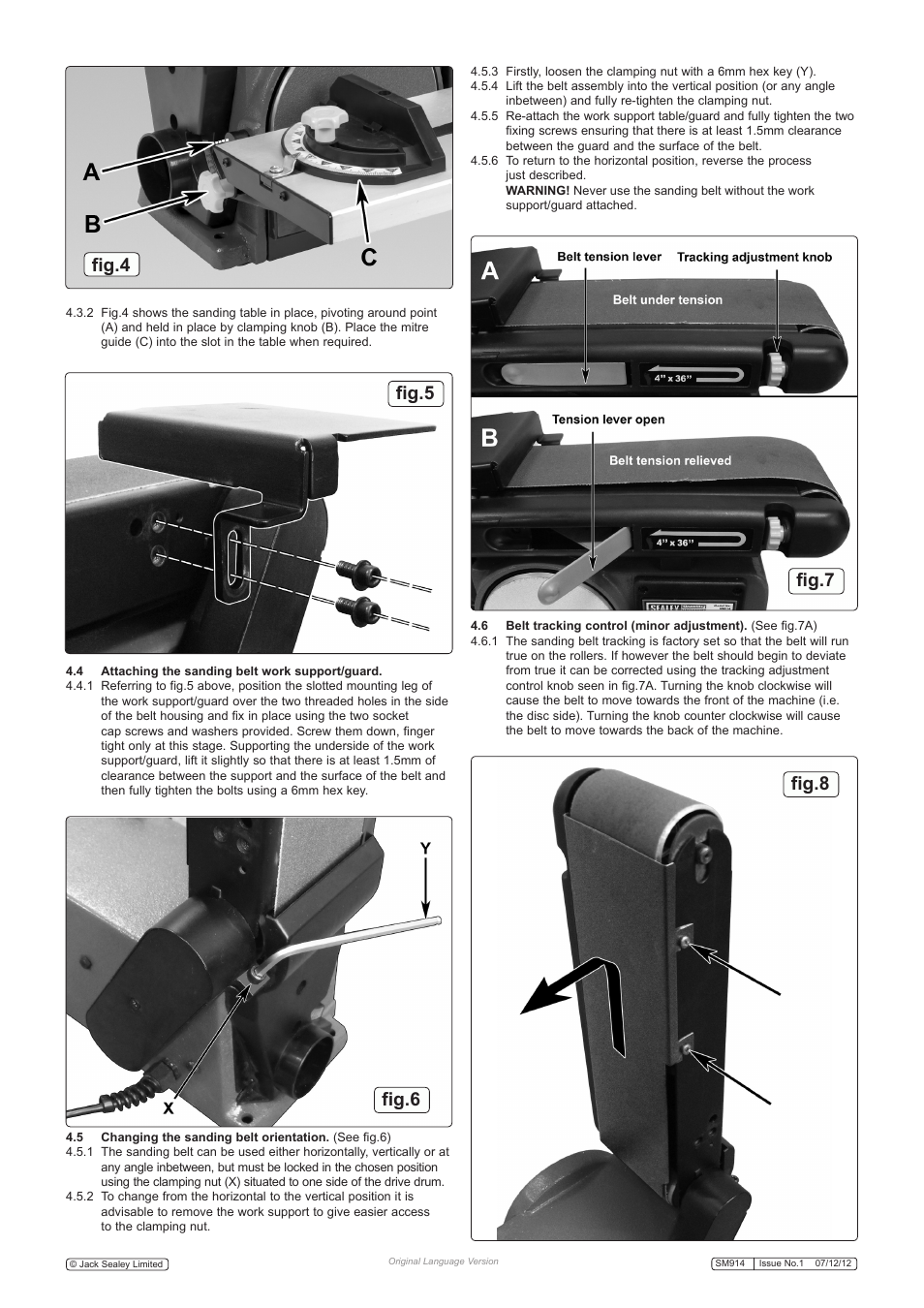 Fig.6, Fig.4 fig.5 fig.8 fig.7 | Sealey SM914 User Manual | Page 3 / 5