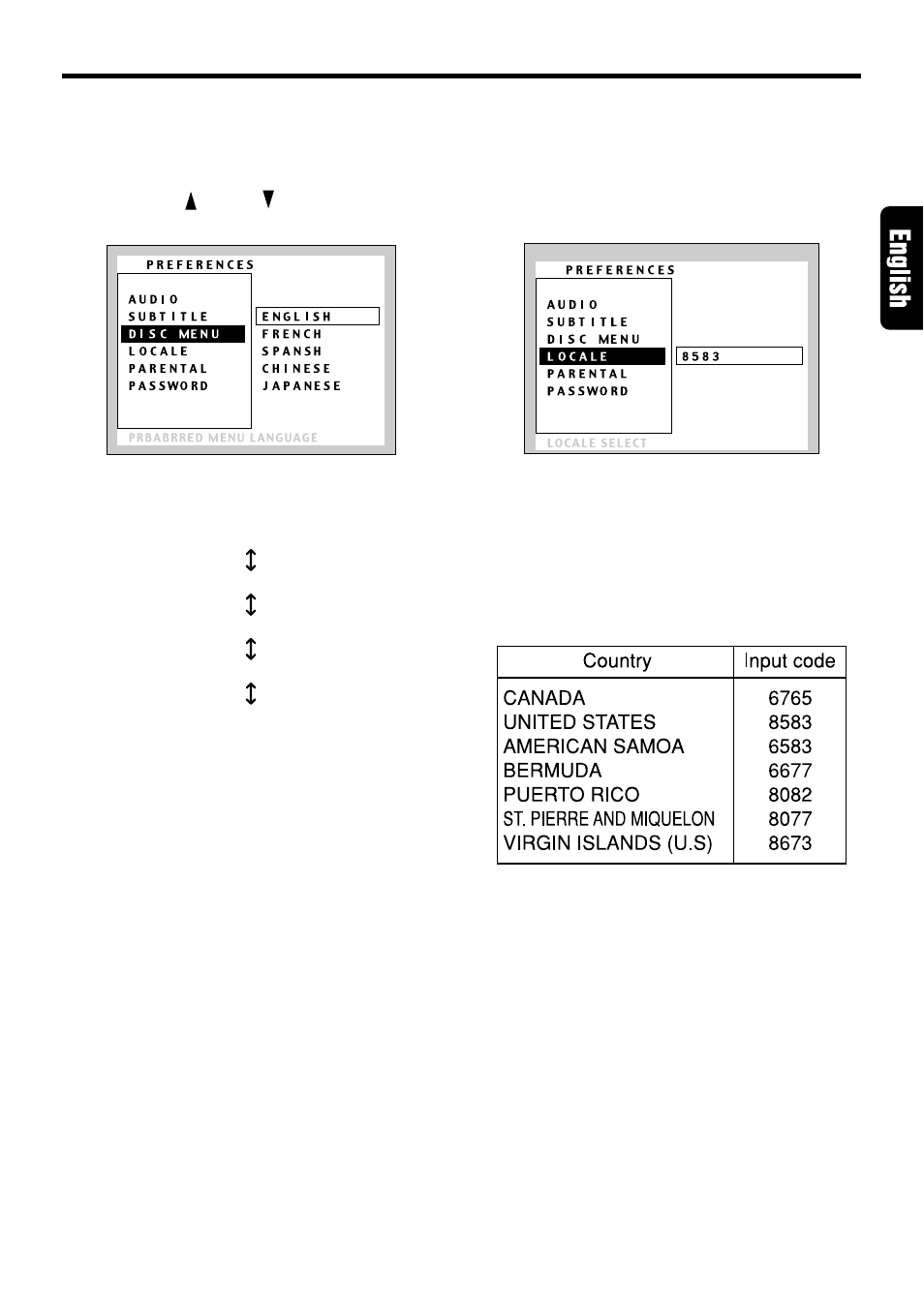 Setting up the country code | Dolby Laboratories VCZ625 User Manual | Page 25 / 30