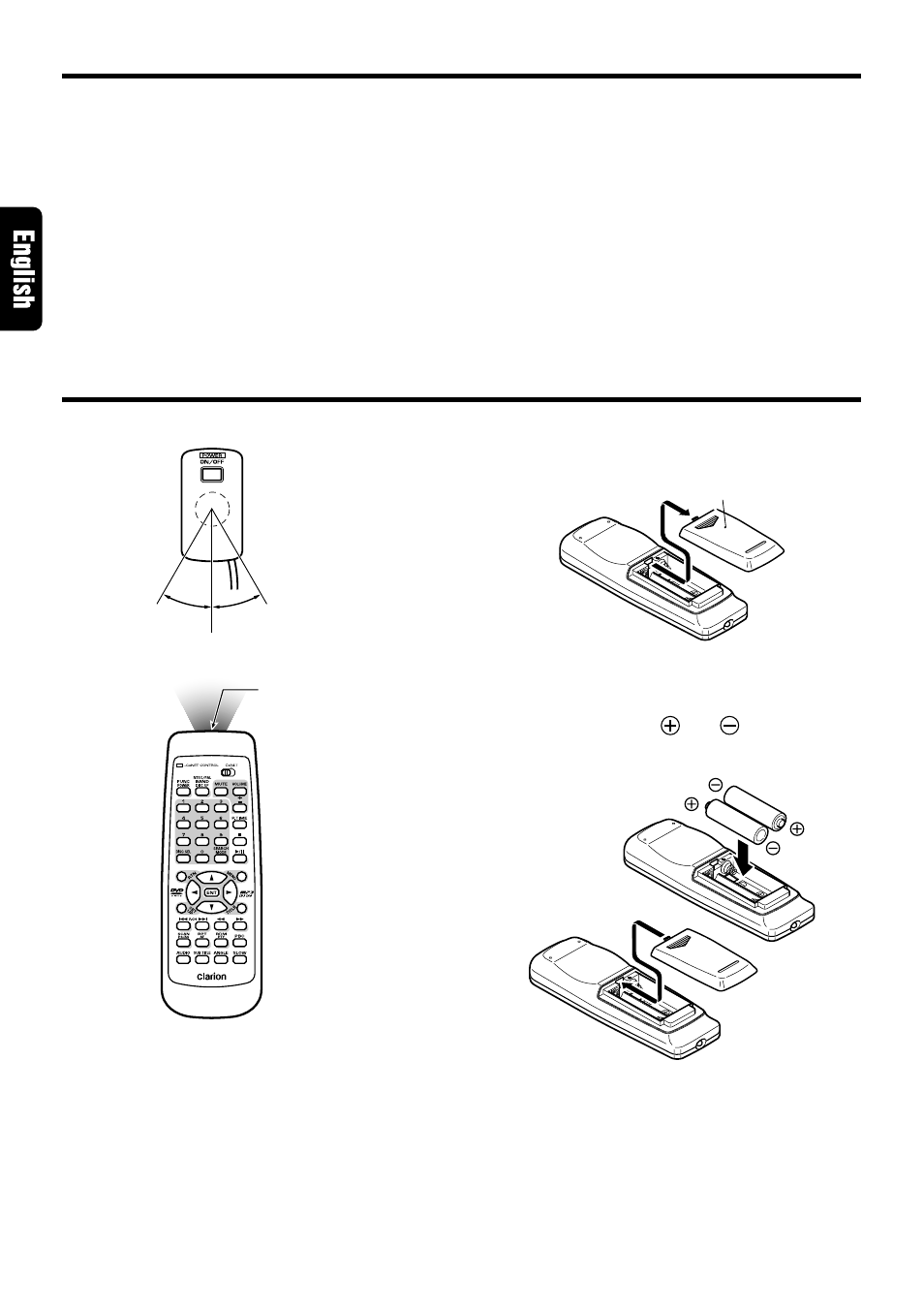 Remote control, About the registered marks etc, Replacing the batteries | Dolby Laboratories VCZ625 User Manual | Page 4 / 30