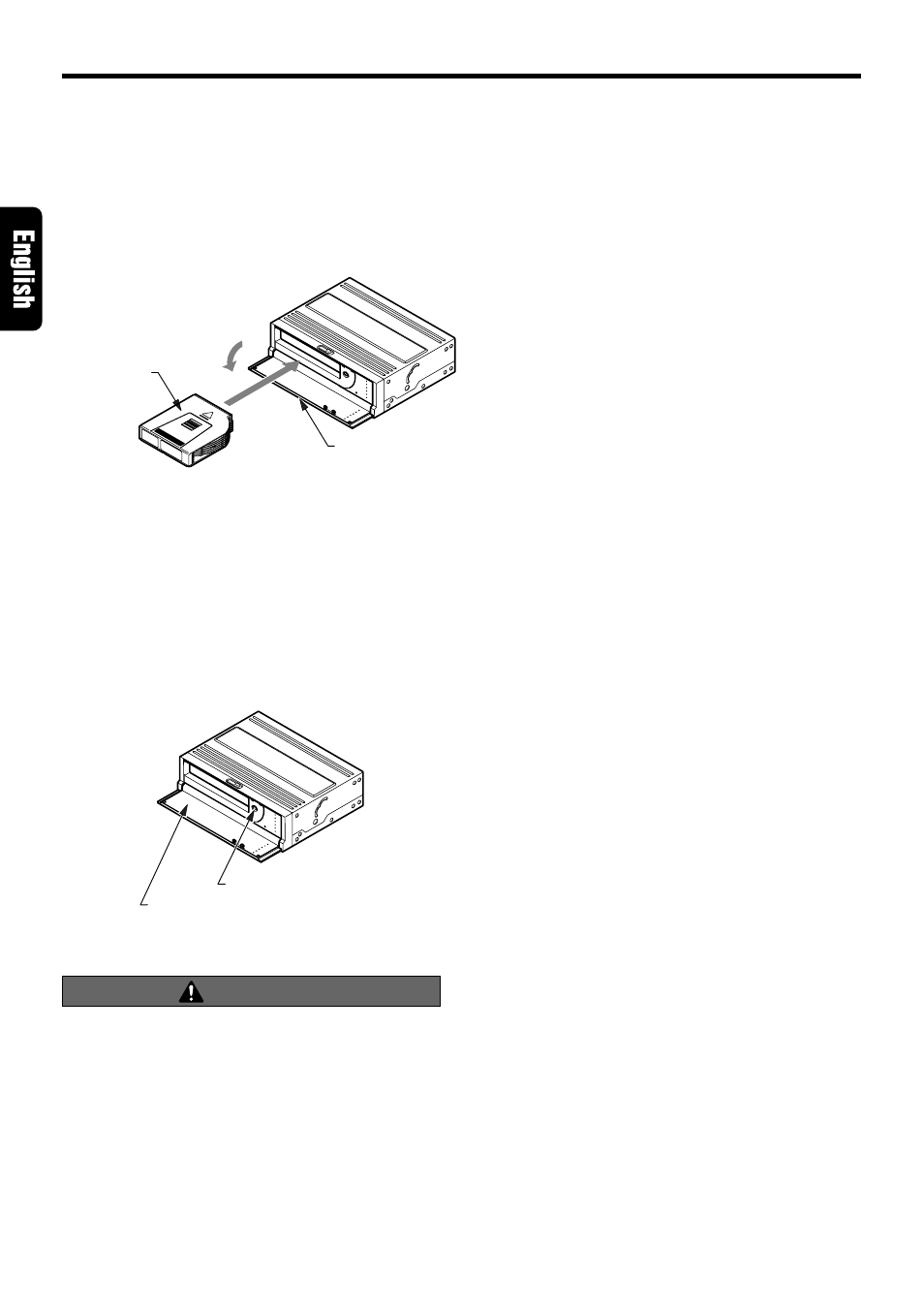 Caution, Extracting the magazine, Setting a disc into the magazine | Dolby Laboratories VCZ625 User Manual | Page 6 / 30