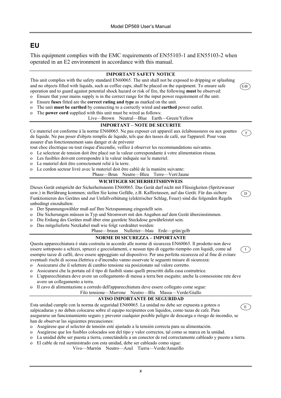 Dolby Laboratories DP569 User Manual | Page 10 / 90