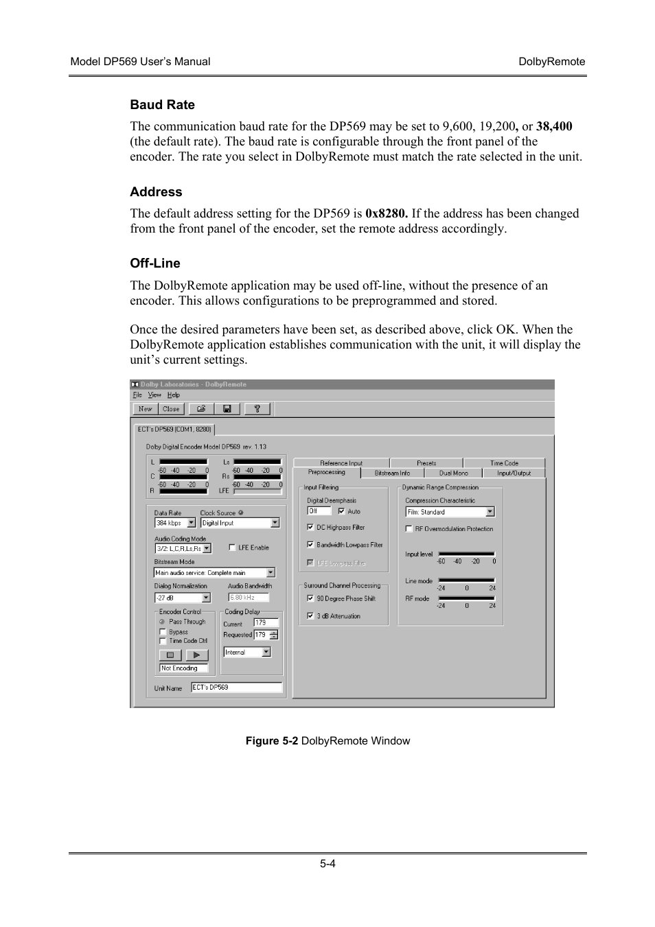 Dolby Laboratories DP569 User Manual | Page 44 / 90