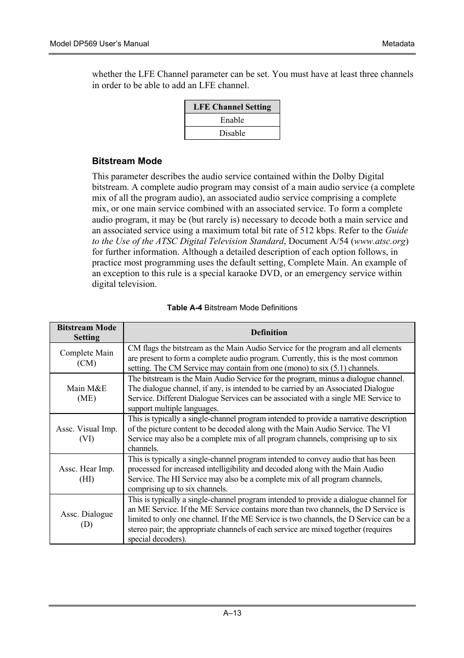 Dolby Laboratories DP569 User Manual | Page 71 / 90
