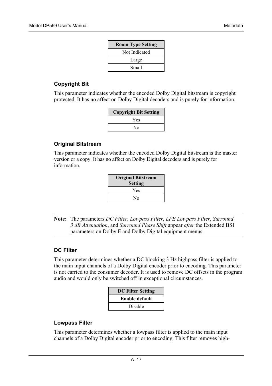 Dolby Laboratories DP569 User Manual | Page 75 / 90