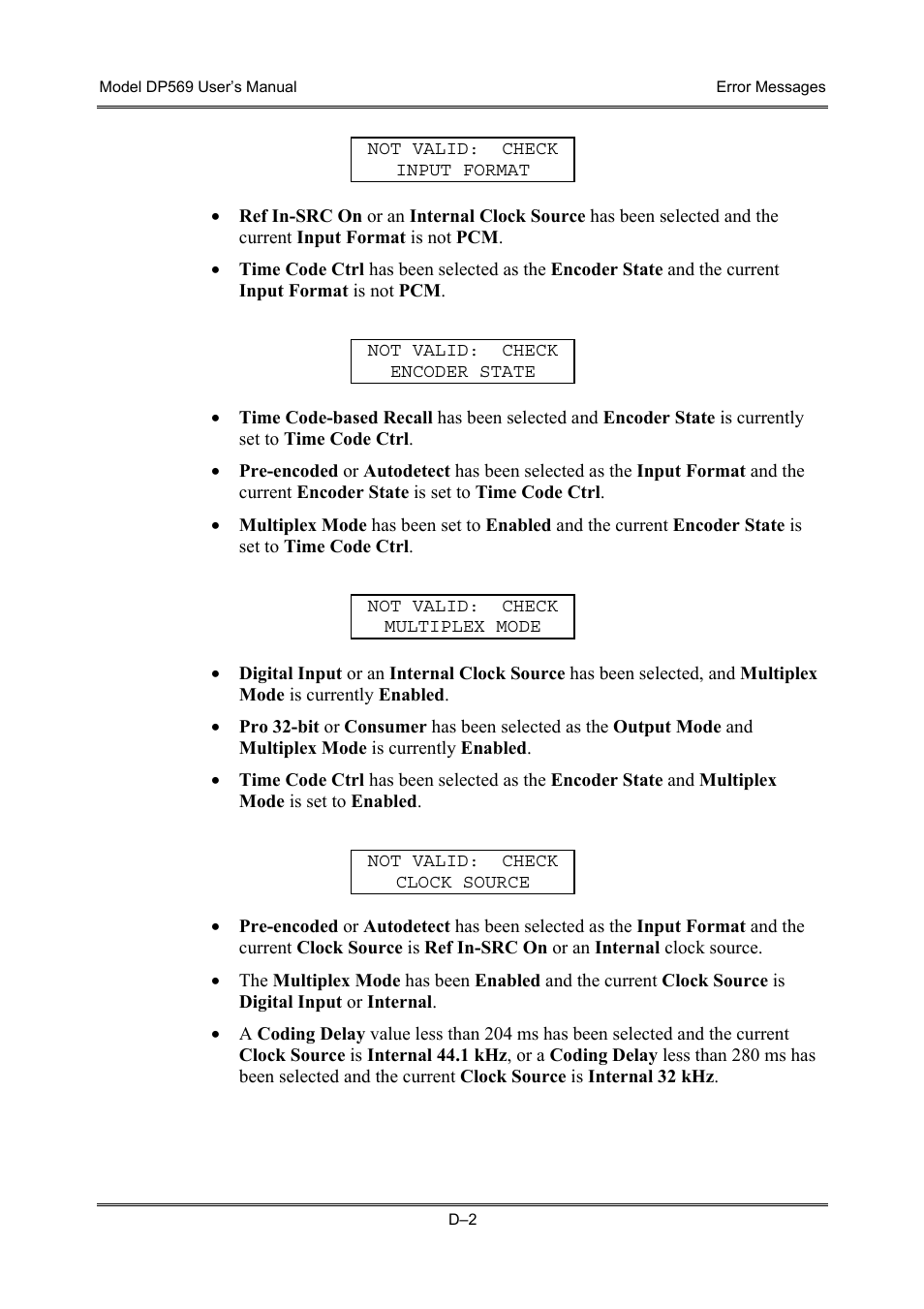 Dolby Laboratories DP569 User Manual | Page 88 / 90