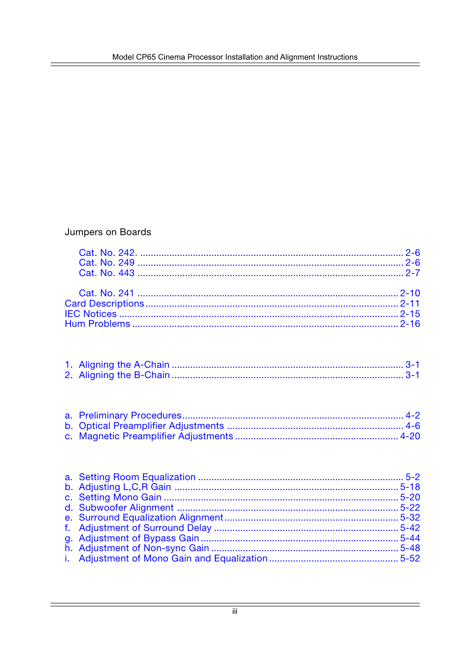 Dolby Laboratories CP65 User Manual | Page 3 / 82