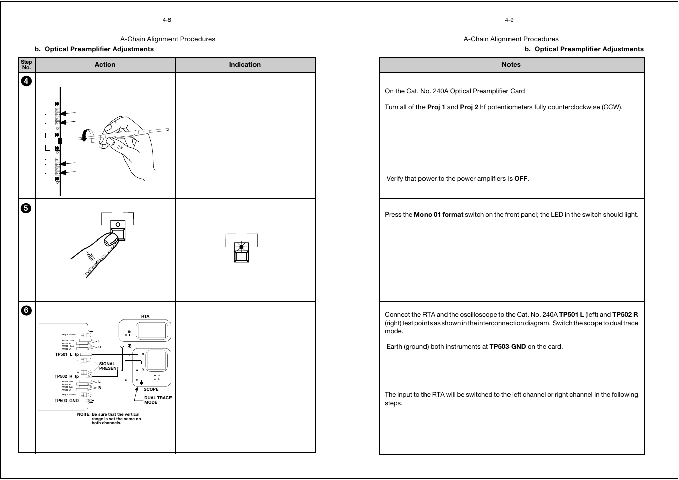 A-chain alignment procedures | Dolby Laboratories CP65 User Manual | Page 31 / 82