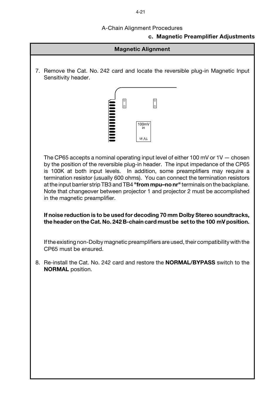 Dolby Laboratories CP65 User Manual | Page 38 / 82