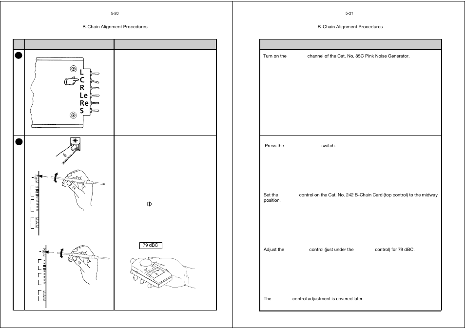 Setting mono gain, C. setting mono gain -20 | Dolby Laboratories CP65 User Manual | Page 49 / 82