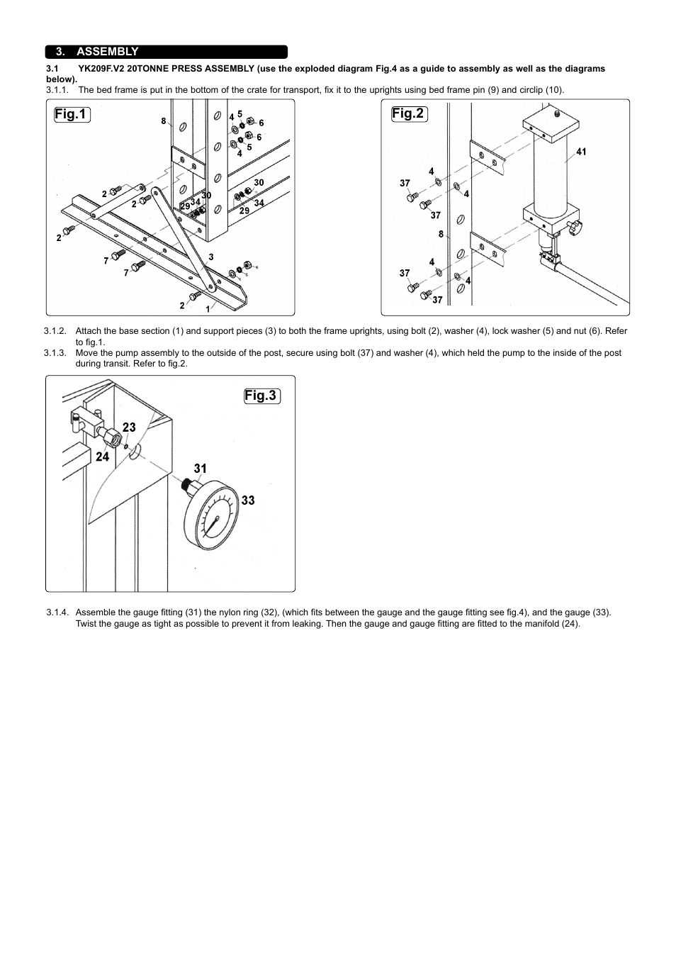 Fig.1 fig.2 fig.3 | Sealey YK209F User Manual | Page 2 / 4