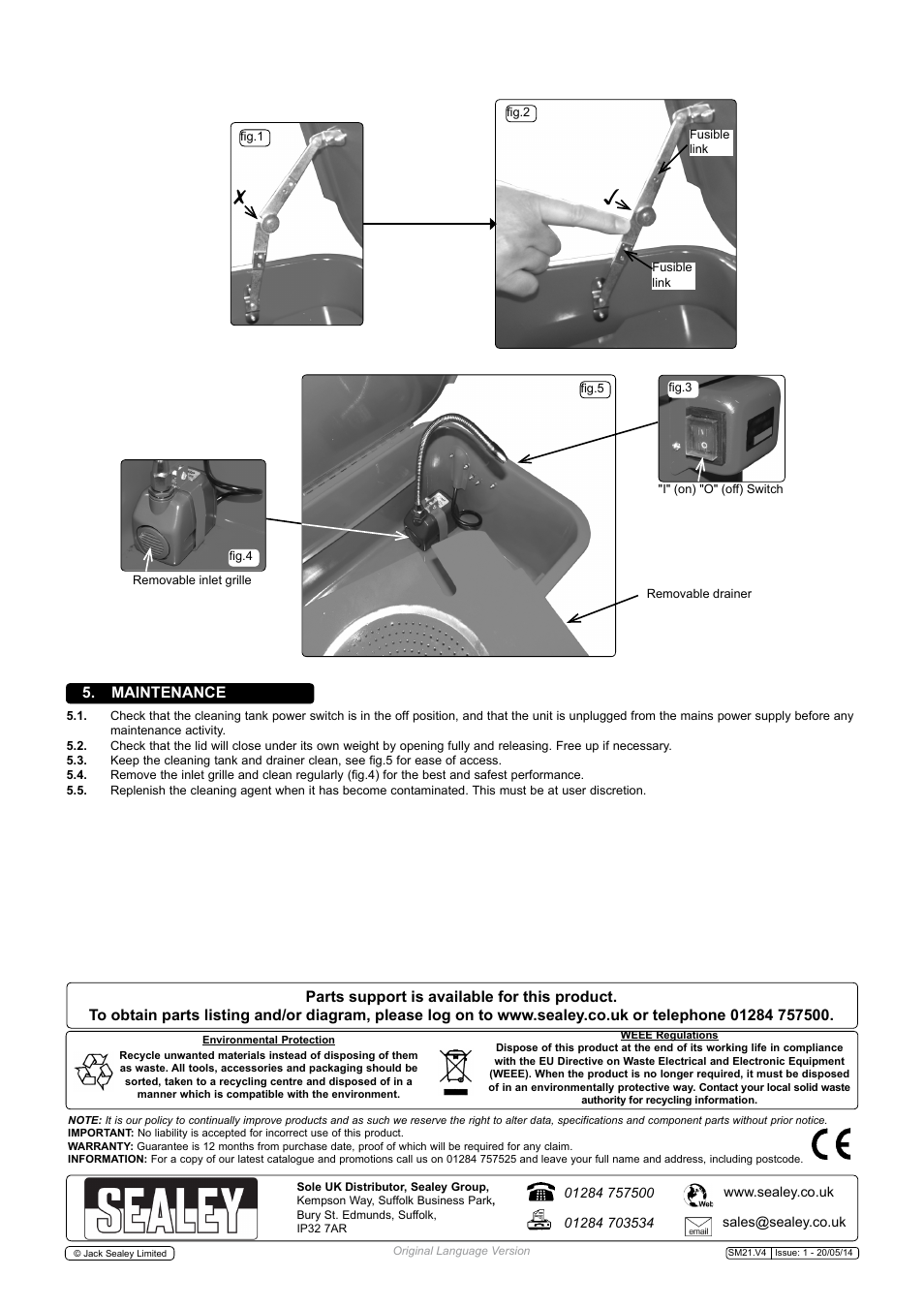 Sealey SM21 User Manual | Page 3 / 3