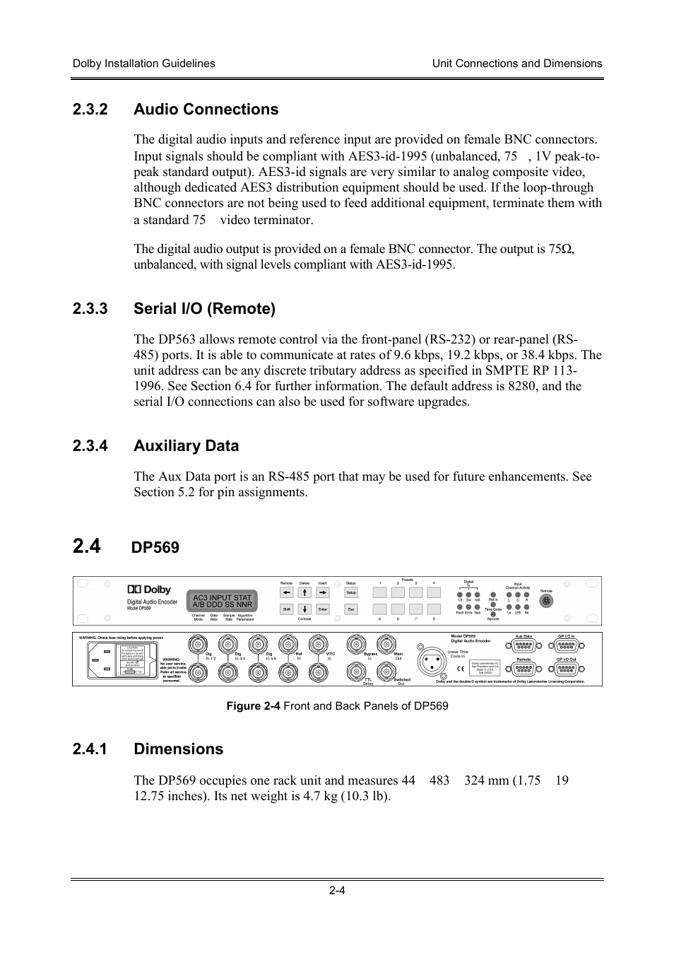 Dolby Laboratories S01/13621 User Manual | Page 14 / 40